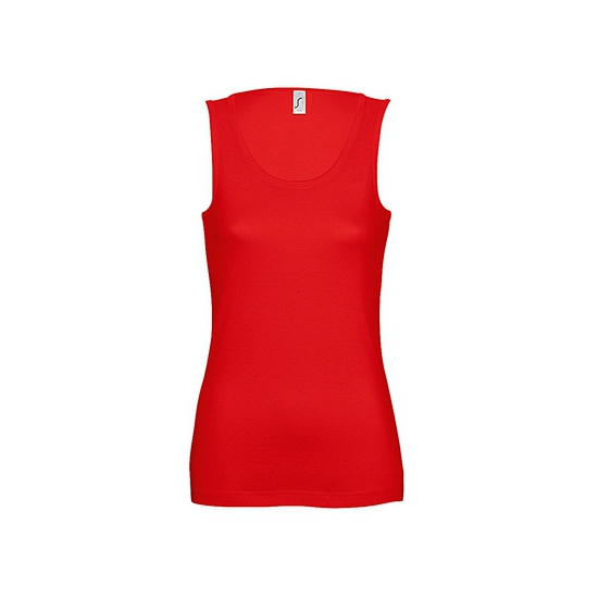 Image of Mouwloze rode shirtjes dames Jane