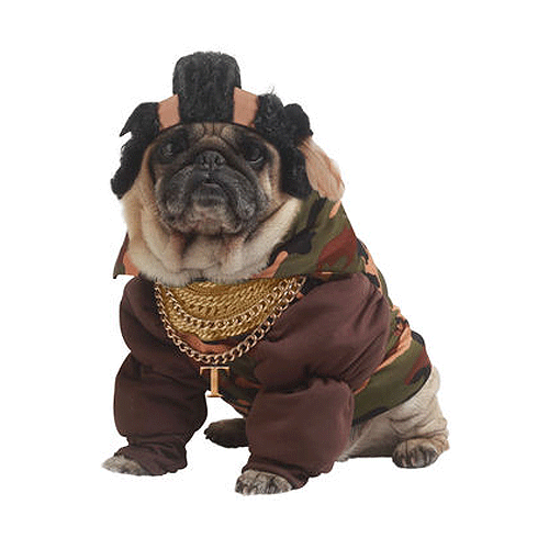 Image of Mr. T verkleedkleding voor honden