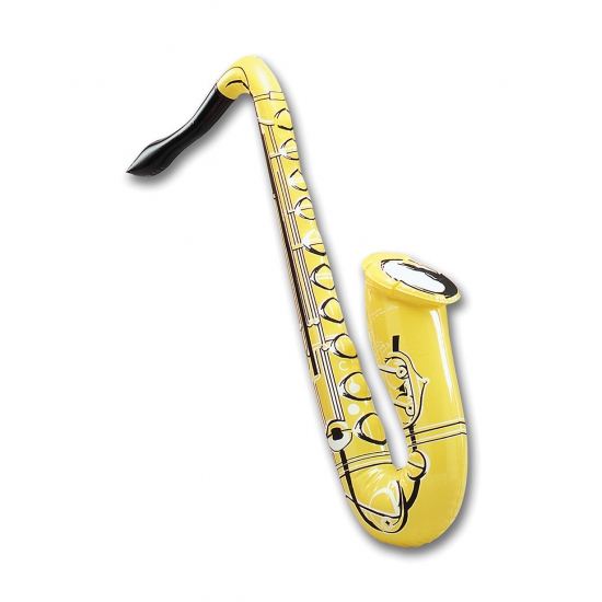 Image of Opblaasbare gekleurde saxofoon 75 cm