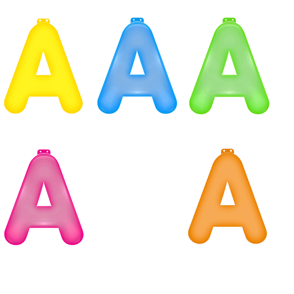 Image of Opblaasbare letters A 35,5 cm