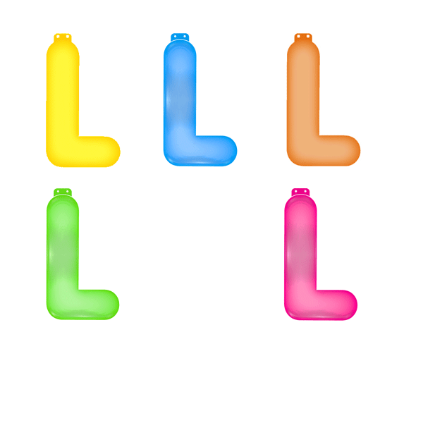 Image of Opblaasbare letters L 35,5 cm