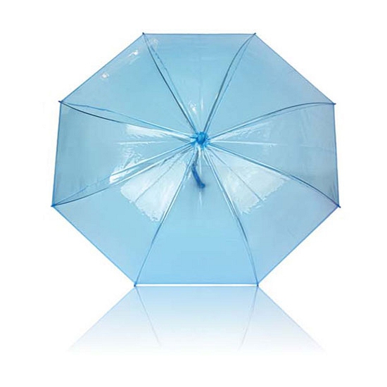 Image of Plastic blauwe paraplu