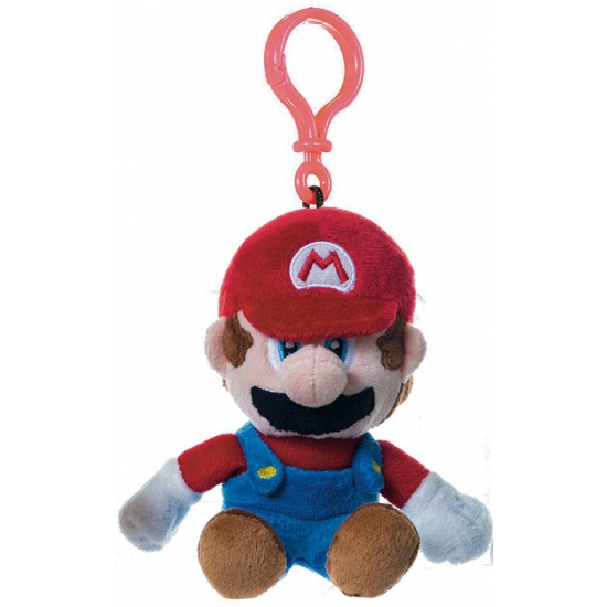 Image of Pluche Super Mario sleutelhanger rood