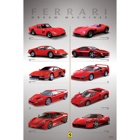 Image of Poster Ferrari 61 x 91,5 cm