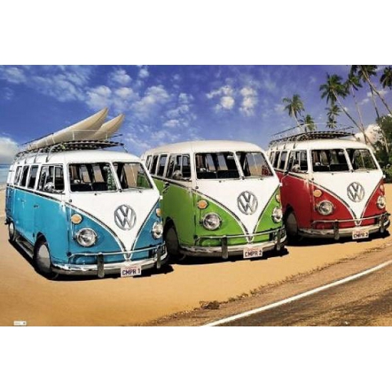 Image of Poster Volkswagen Campers 61 x 91,5 cm