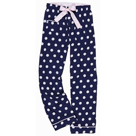 Image of Pyjamabroek blauw met stippen
