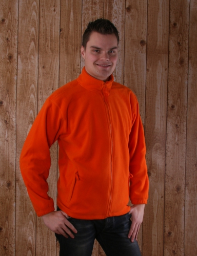 Image of Sols oranje fleece vest met rits