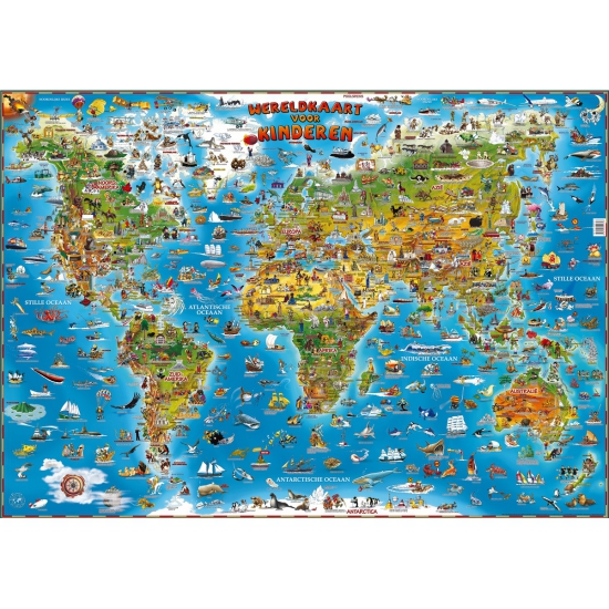 Image of Wereldkaart voor kinderen