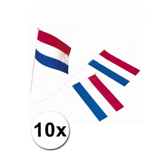 10 Holland zwaai vlaggetjes van papier