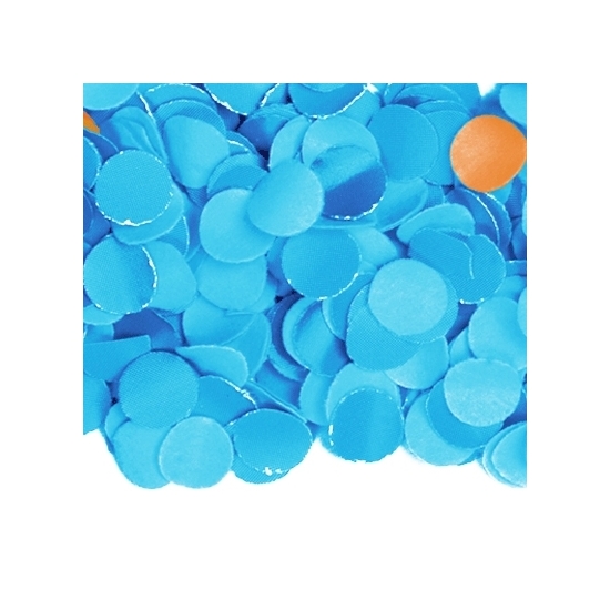 100 gram feest confetti kleur blauw van papier