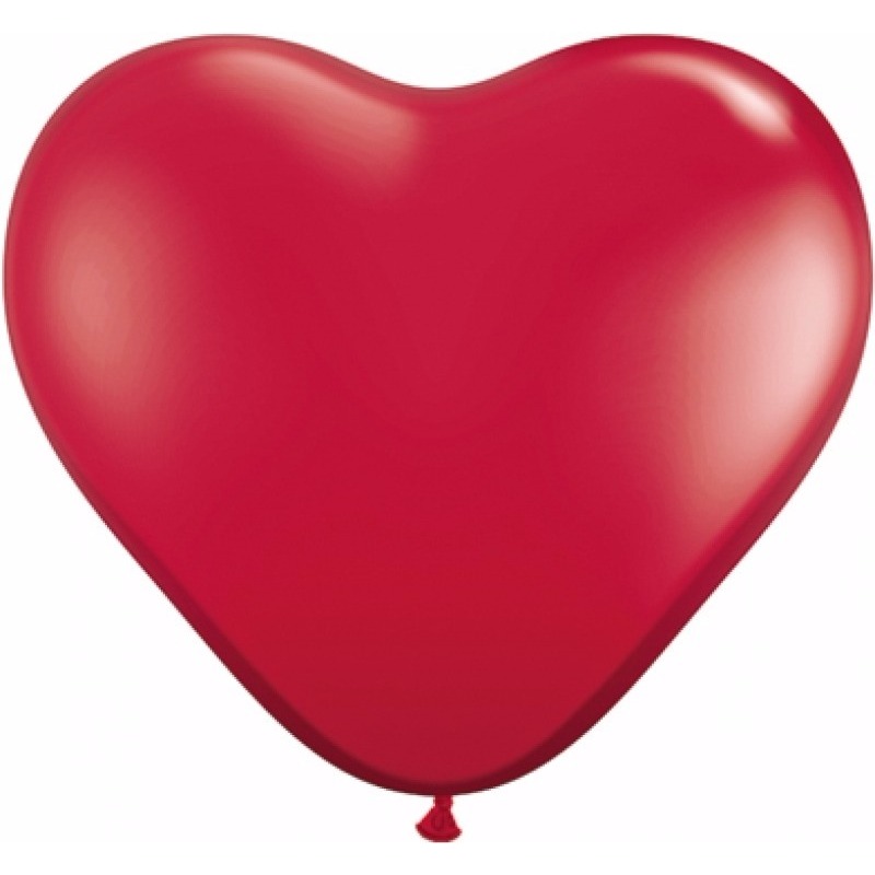 15x Hartjes vorm ballonnen rood 15 cm