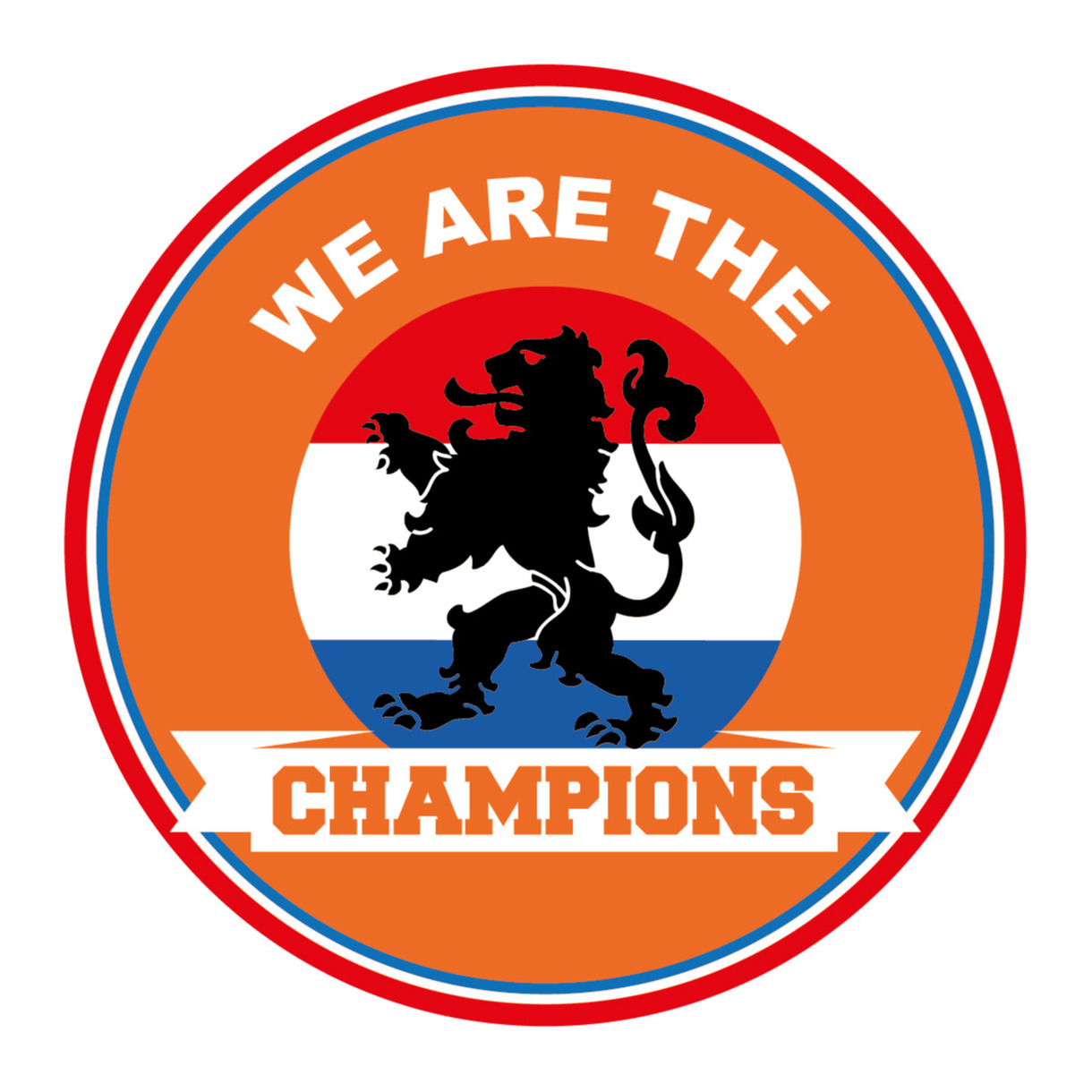 15x stuks Holland bierviltjes we are the champions oranje fan / supporter versiering