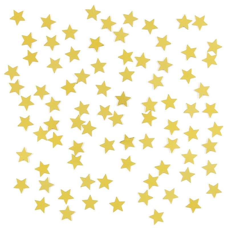2 x stuks gouden sterren confetti zakjes 15 gram