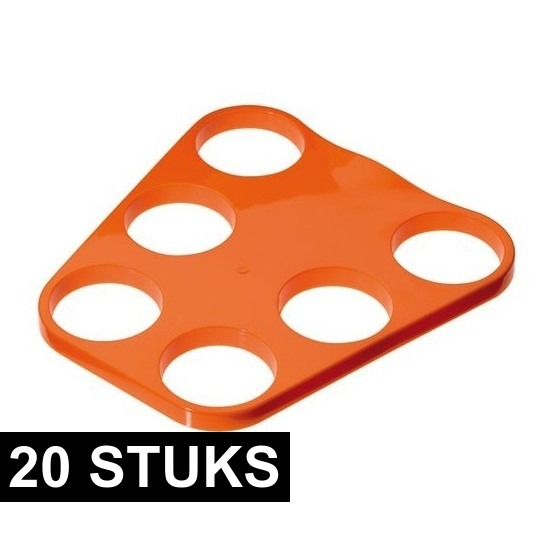20x Voetbalsupporters biertray Holland