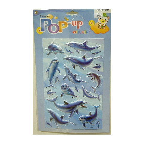 3D dolfijn stickers