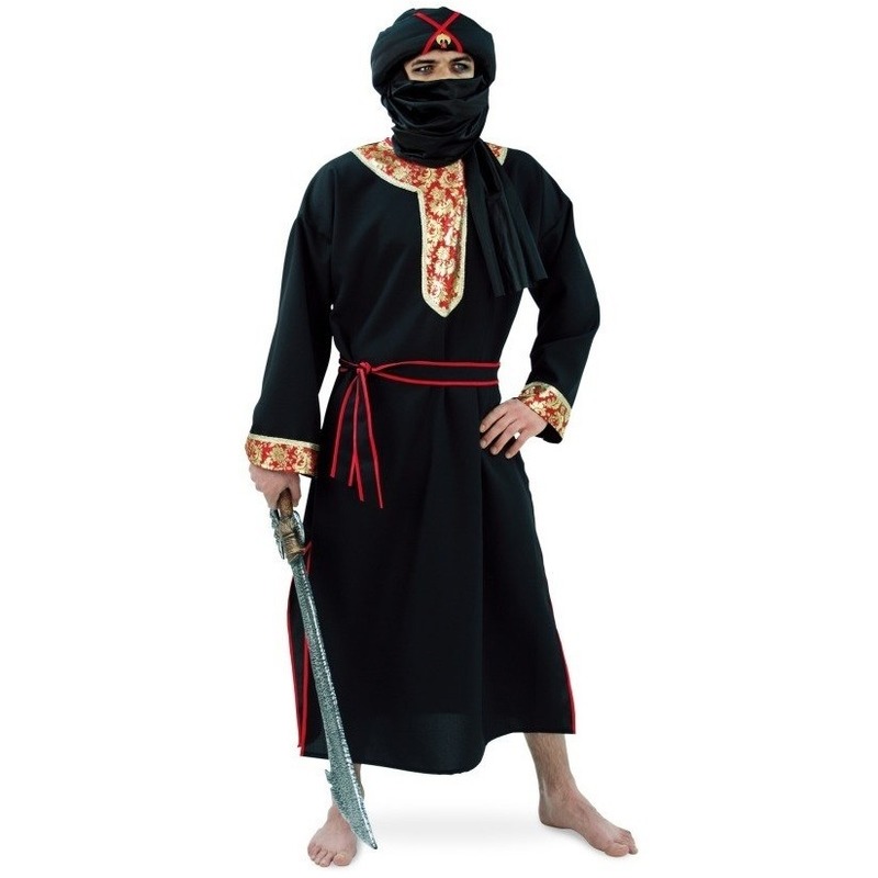 Arabische woestijn strijder carnaval verkleed kostuum