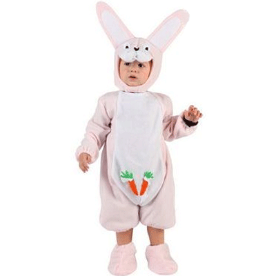Baby outfit roze konijntje