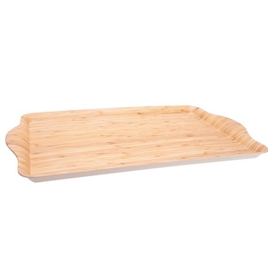 Bamboe houten dienblad/serveerblad 45 x 31 cm