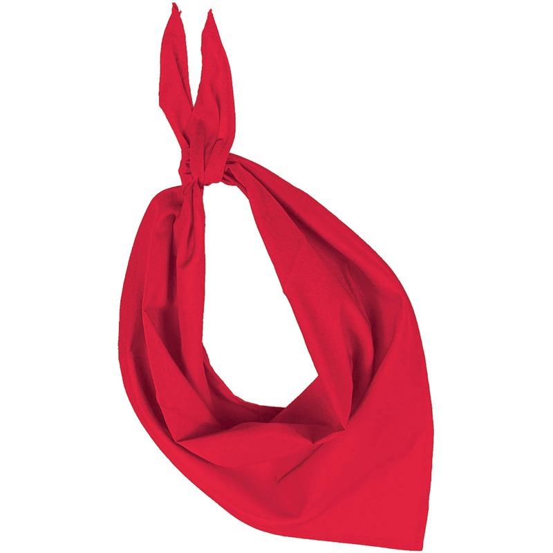 Bandana/zakdoek rood voor volwassenen