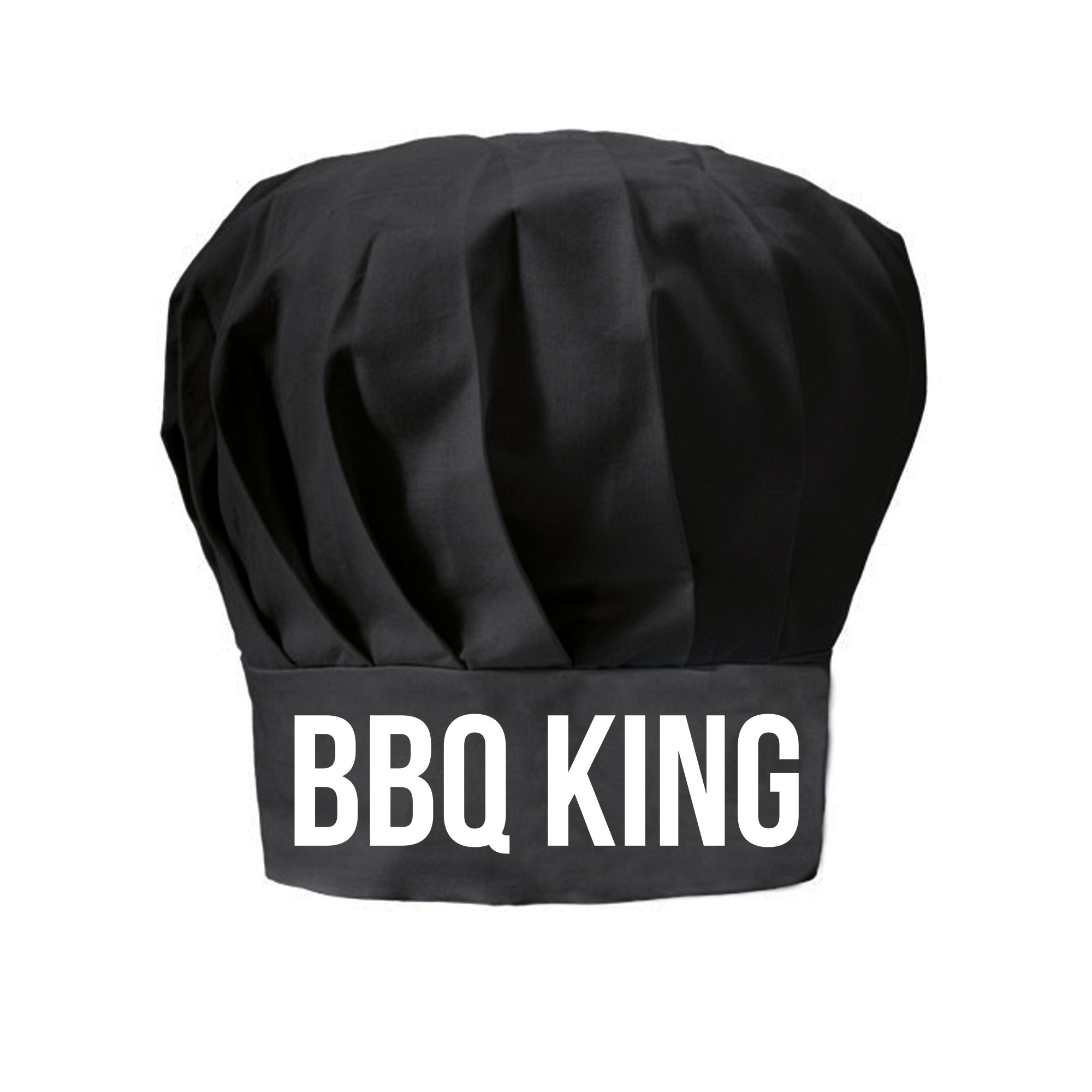 BBQ king cadeau koksmuts zwart heren