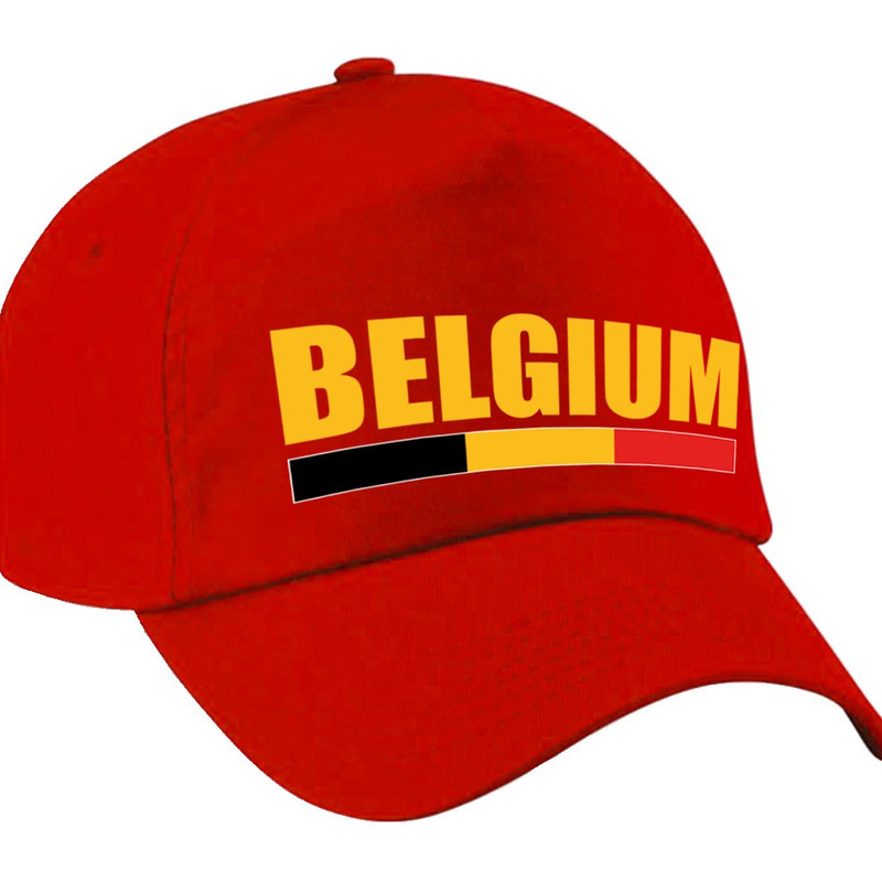 Belgium supporter pet - cap Belgie rood kids
