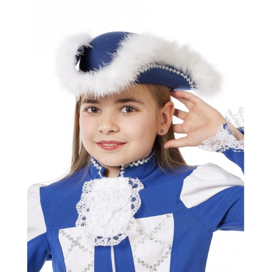 Blauw cheerleader hoed voor meisjes