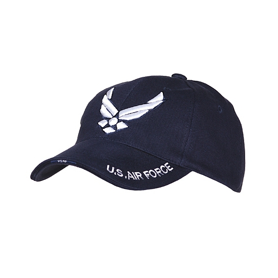 Blauwe baseball cap met air force logo