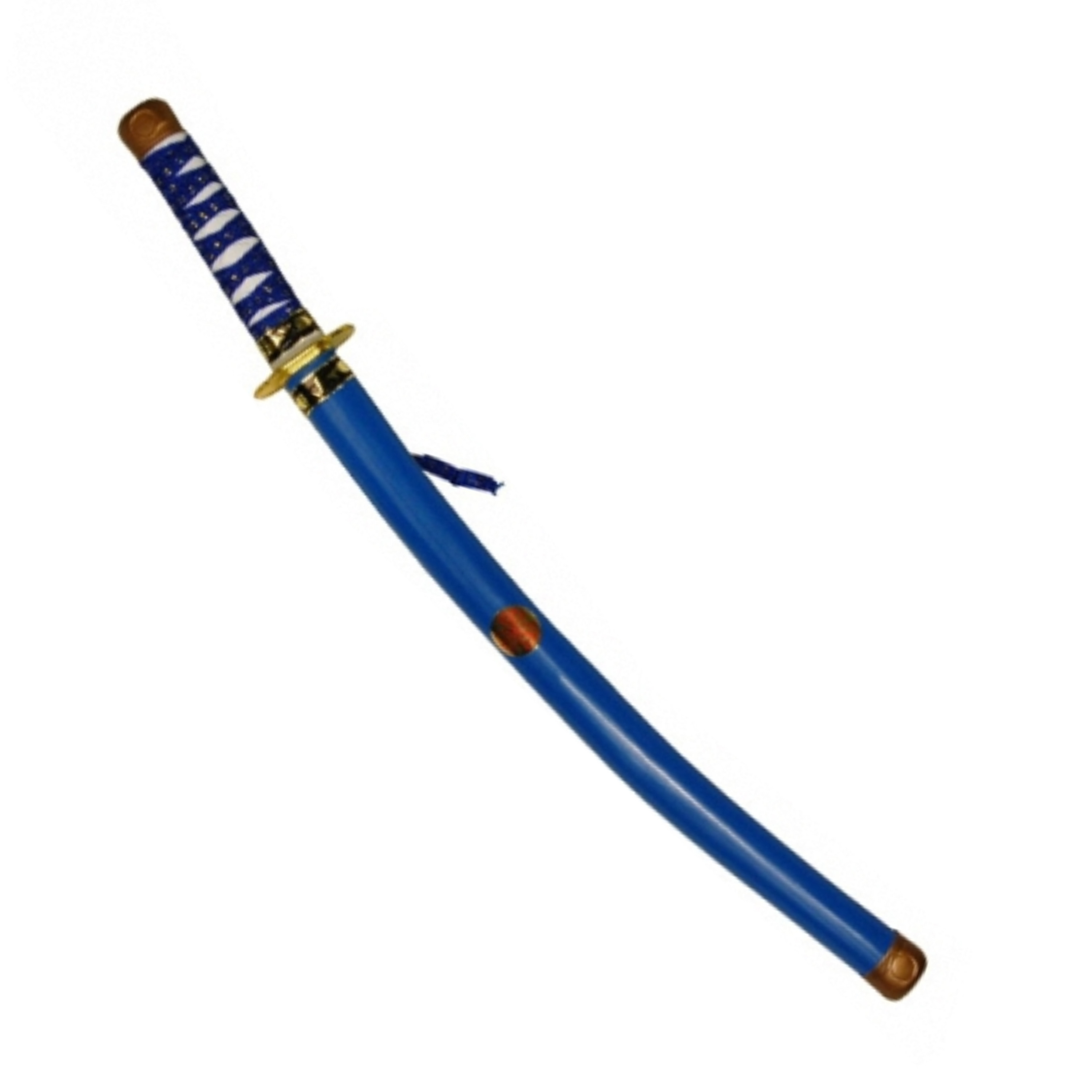 Blauwe ninja zwaarden in schede
