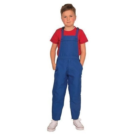 Blauwe tuinbroek/overall voor kinderen