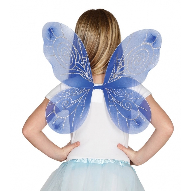 Blauwe vlinder vleugels voor kinderen