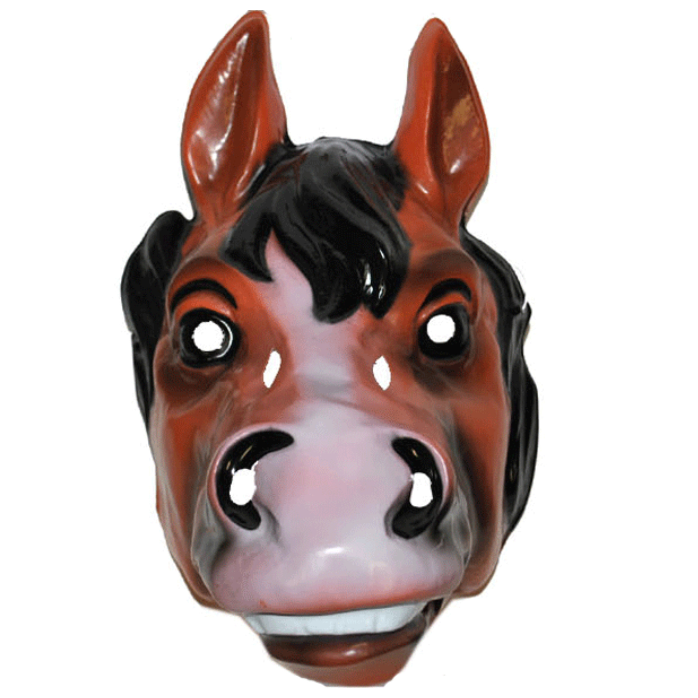 Bruin paarden masker voor volwassenen