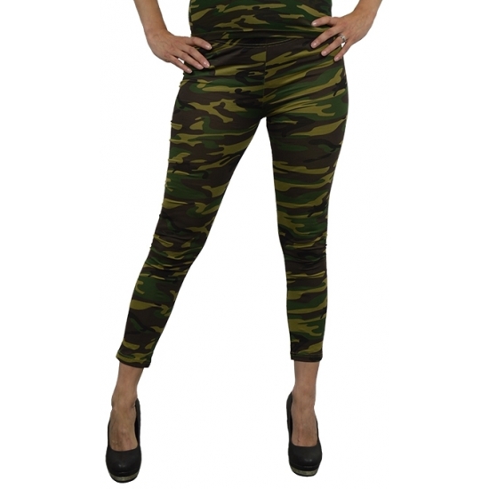 Camouflage legging voor dames