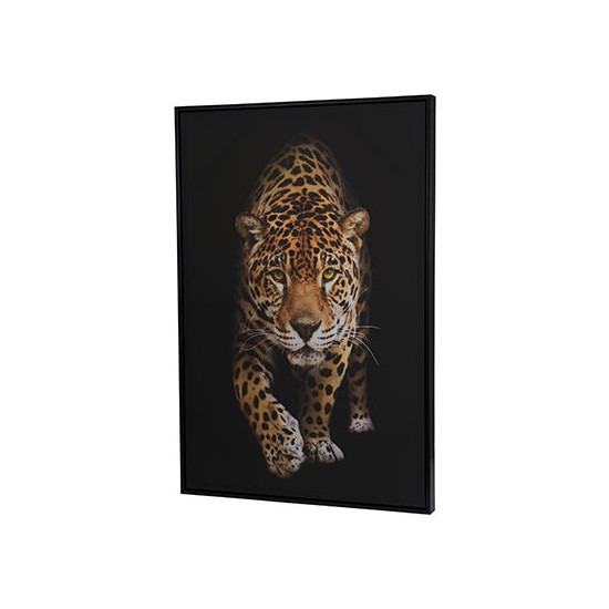 Canvas schilderij 90 x 60 cm luipaarden print