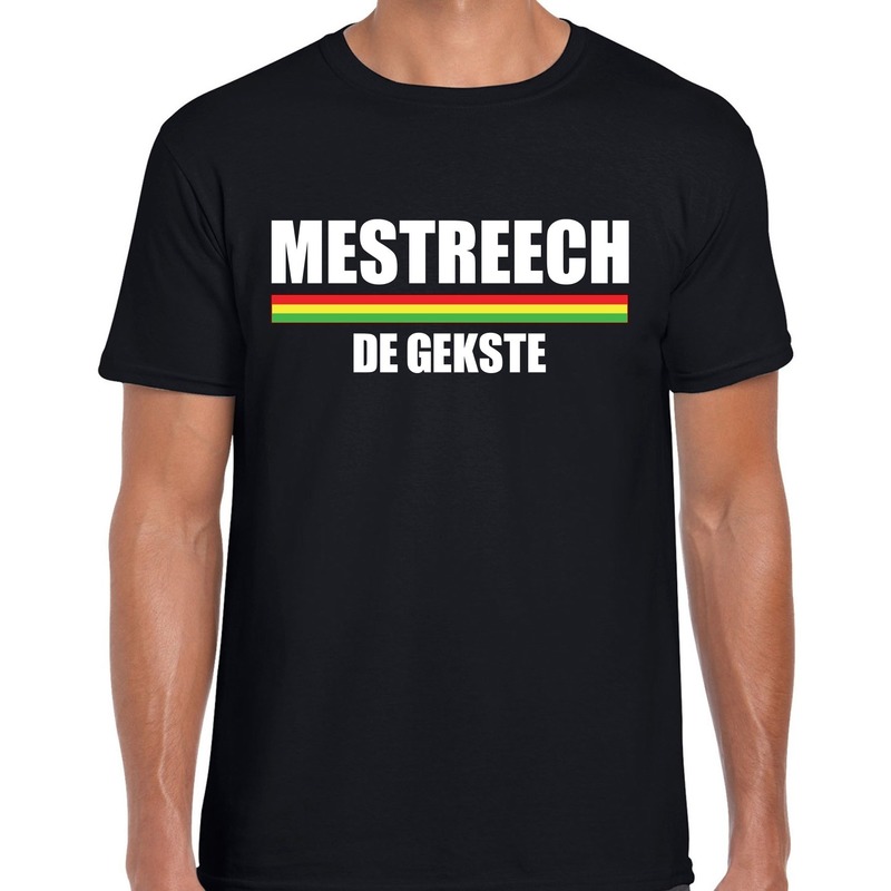 Carnaval Mestreech de gekste t-shirt zwart voor heren