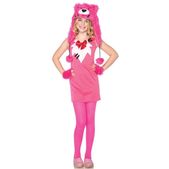 Carnavalskleding roze beer voor kinderen