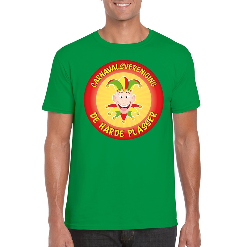 Carnavalsvereniging De Harde Plasser Limburg heren t-shirt groen