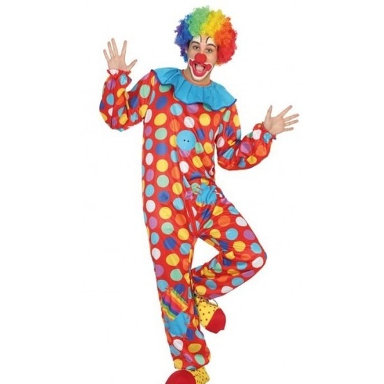 Clown verkleed pak/kostuum voor heren