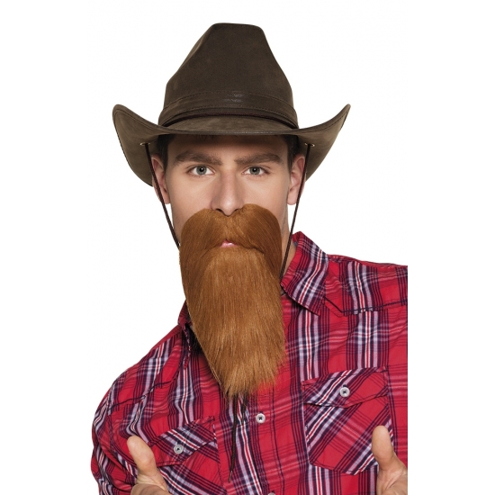 Cowboy baard rood