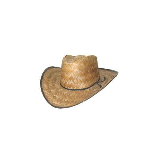 Cowboyhoed van stro - verkleed hoeden