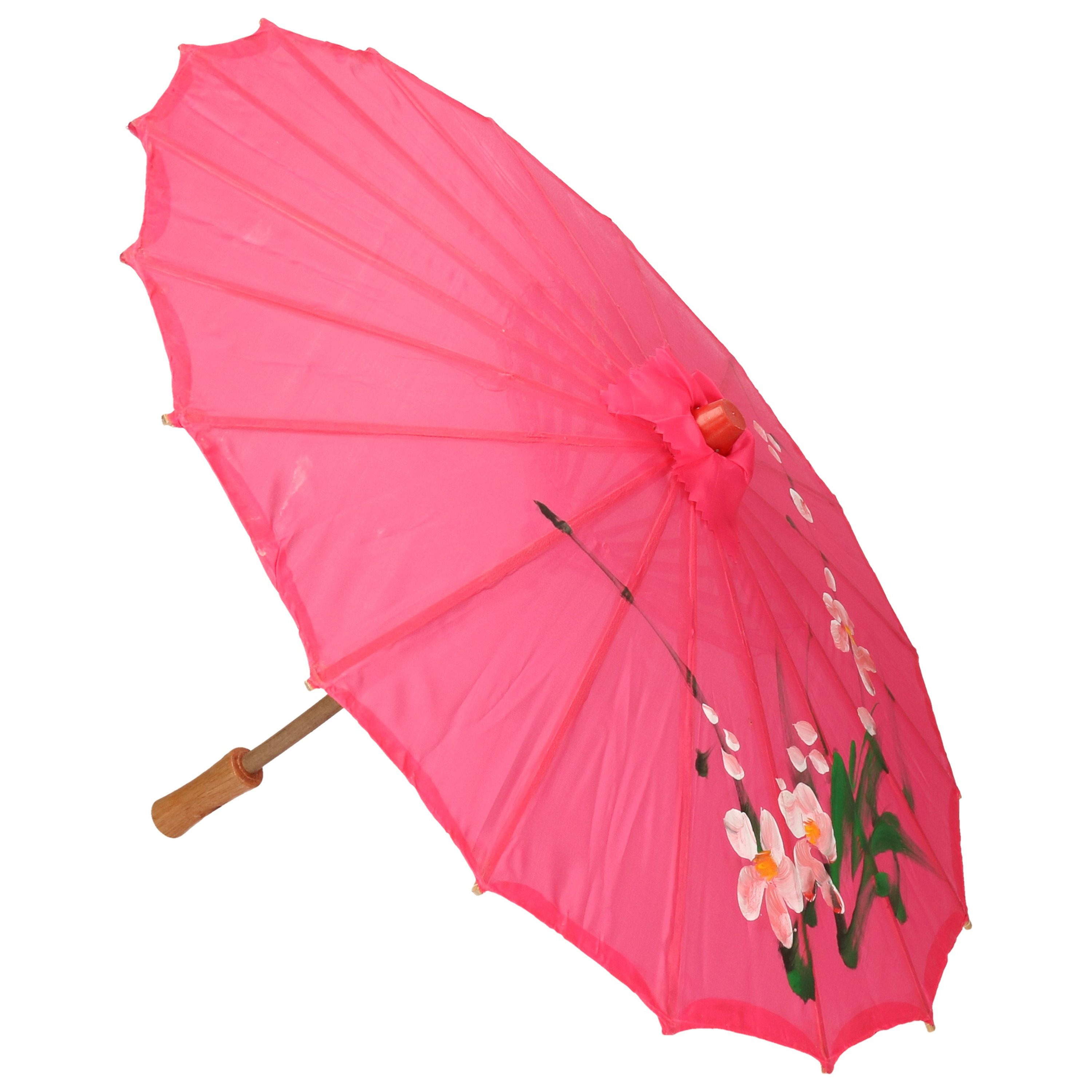 Decoratieve Chinese paraplu fuchsia