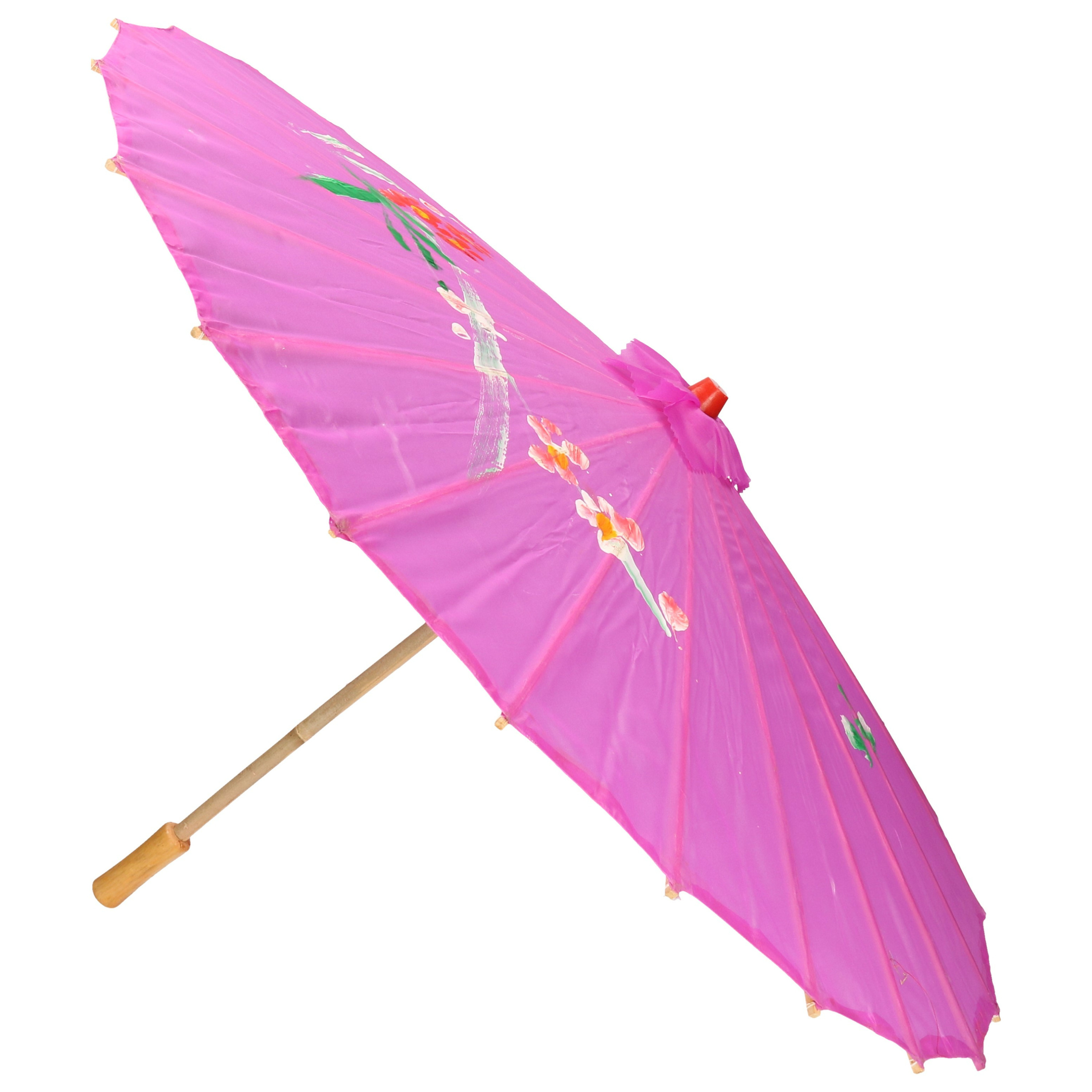 Decoratieve Chinese paraplu groot paars
