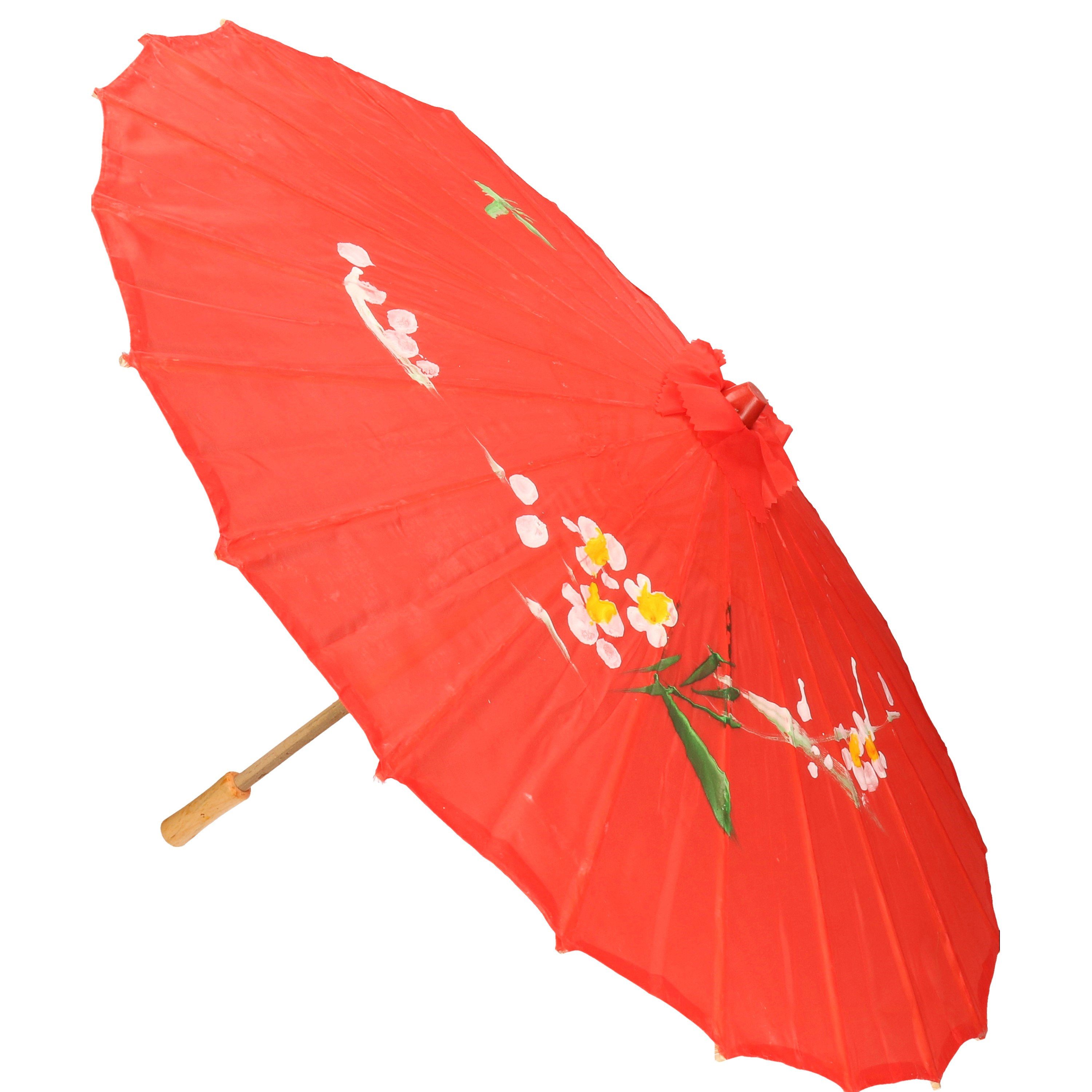 Decoratieve Chinese paraplu groot rood