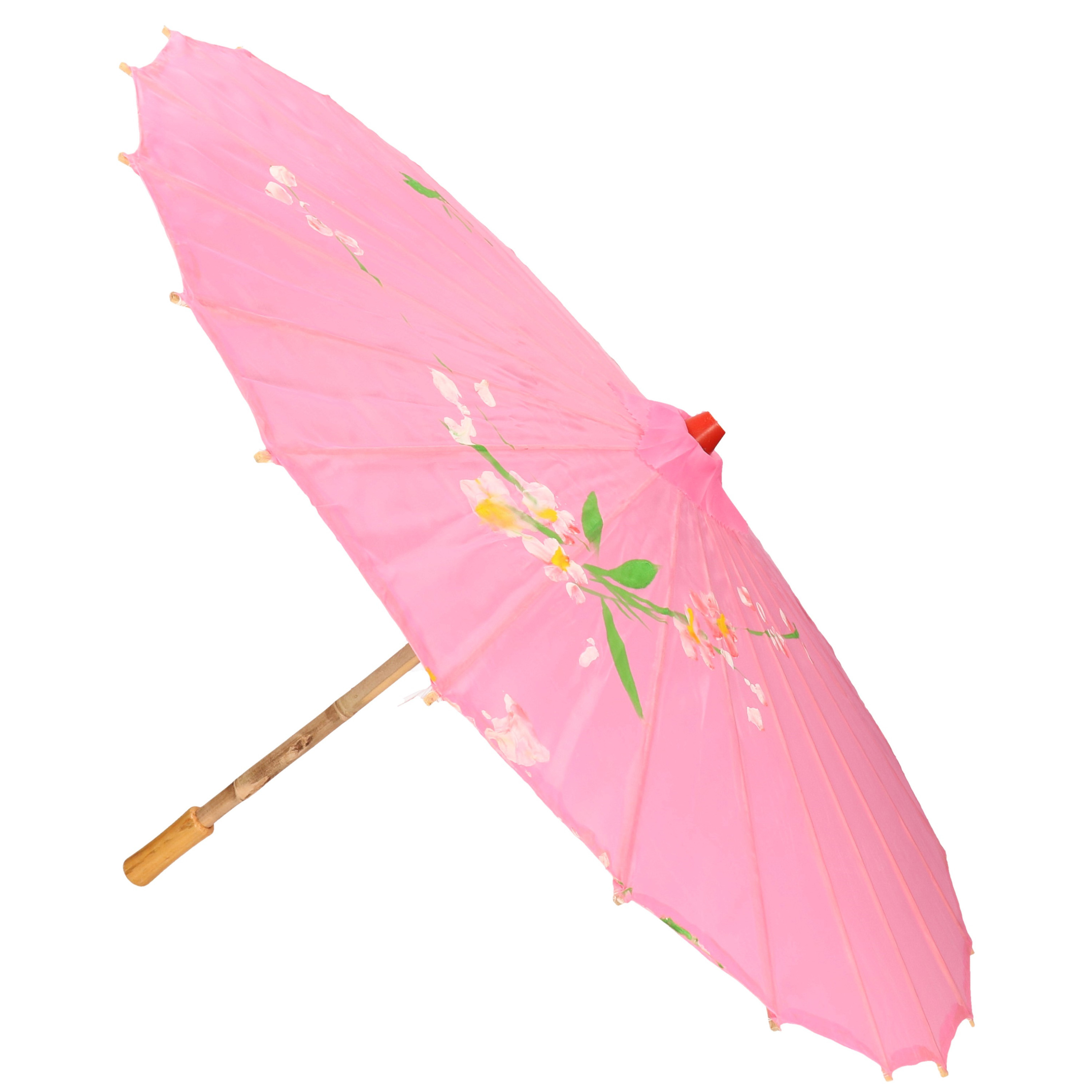 Decoratieve Chinese paraplu groot roze