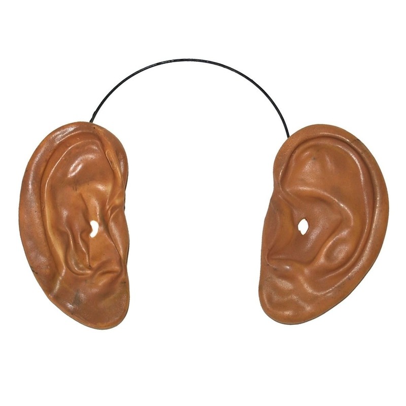 Diadeem met grote Carnaval verkleed oren