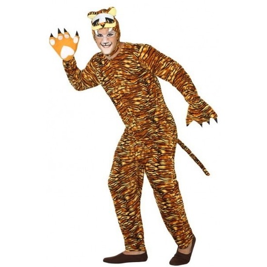 Dierenpak verkleed kostuum tijger voor volwassenen