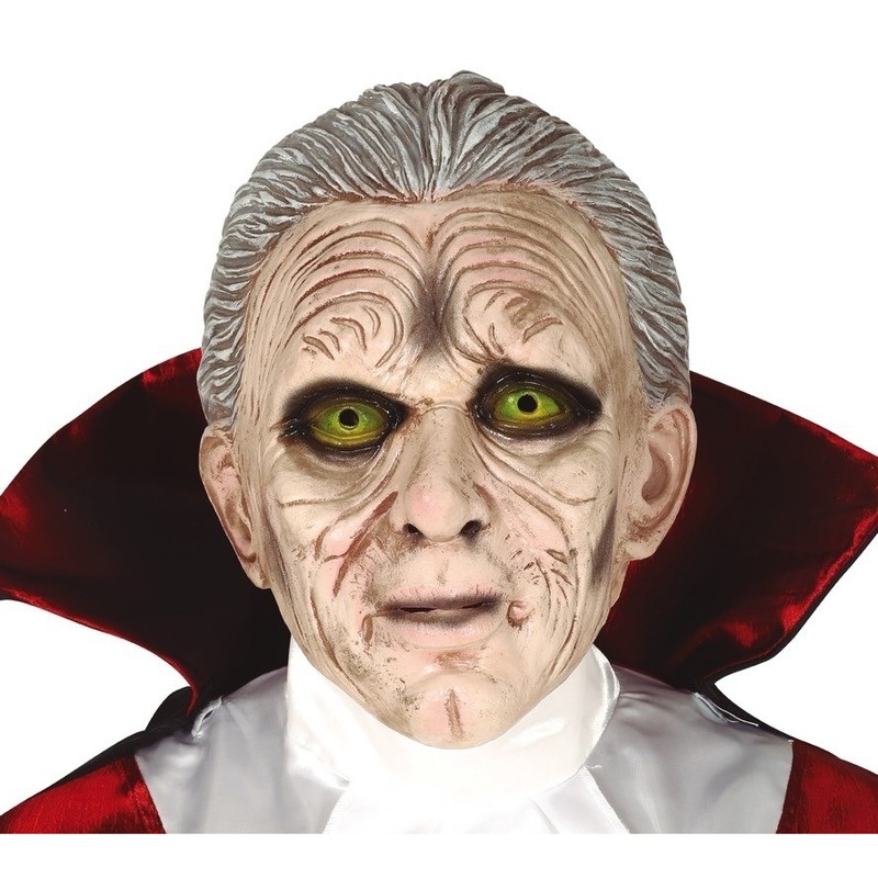 Dracula/vampier horror masker van latex
