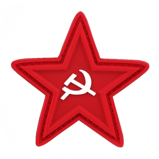 Embleem rode ster met sikkel en hamer 6 cm - USSR Rusland