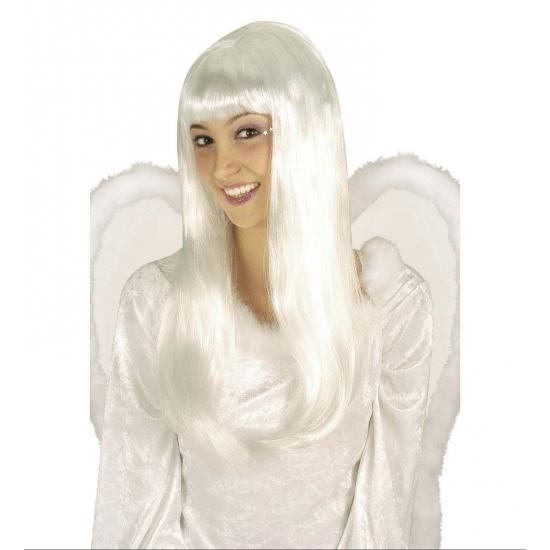 Engelen thema verkleed pruik dames