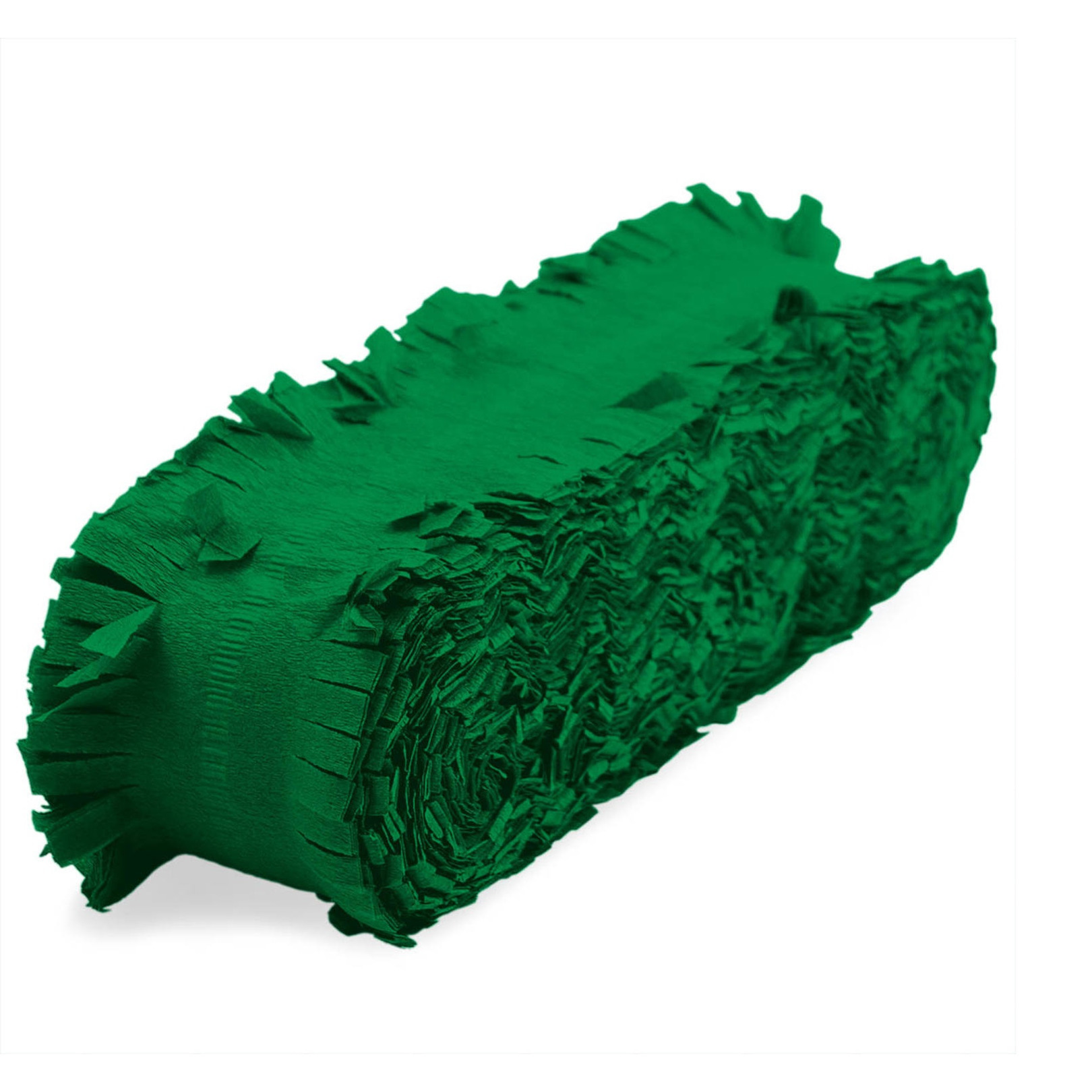 Feest/verjaardag versiering slingers groen 24 meter crepe papier