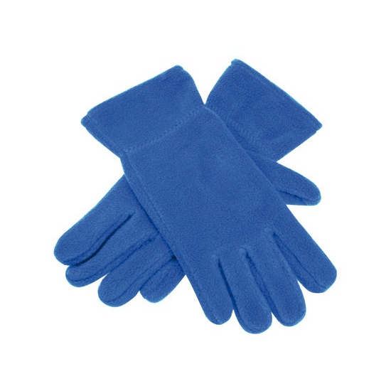 Fleece handschoenen kobalt